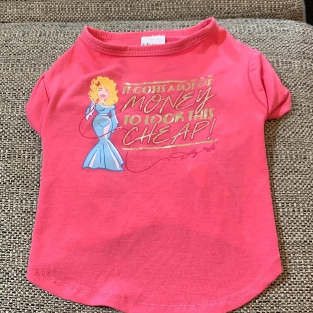 Dolly Parton dog shirt Dollywood size small. NEW WITHOUT TAGS